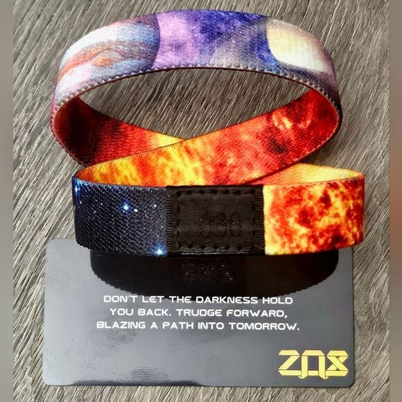ZOX "RIDE ON" #38 SUPER RARE DIAMOND DOUBLE MOONSTONE Collectible MED wristband - Picture 14 of 16